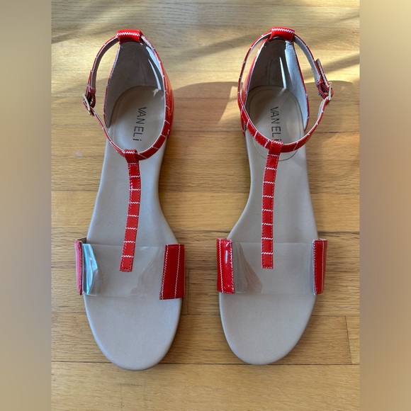 Vaneli T-strap sandals - red - Picture 4 of 6
